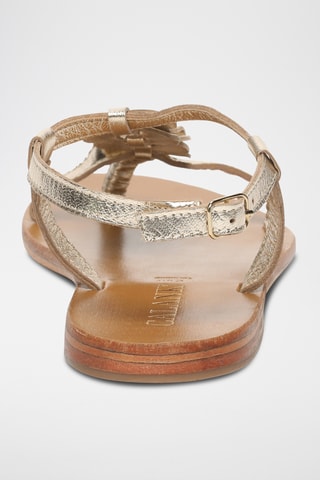 Sandalias de piel caprina - Dorado