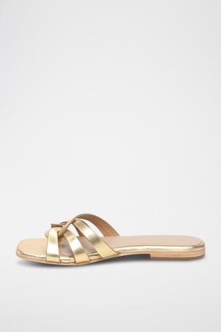 Sandalias de piel - Dorado