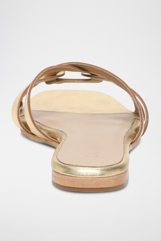Sandalias de piel - Dorado