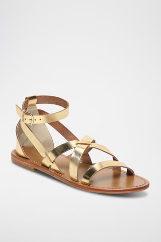 Sandalias de piel - Dorado