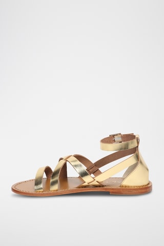 Sandalias de piel - Dorado