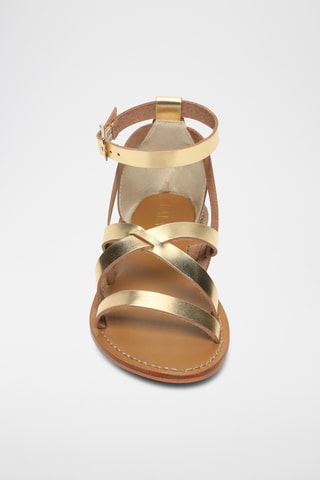 Sandalias de piel - Dorado