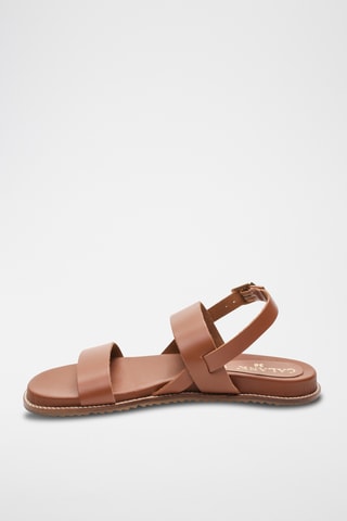 Sandalias de piel - Camel