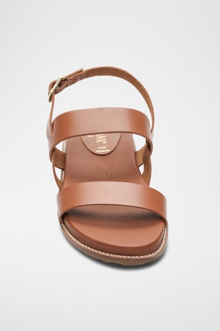 Sandalias de piel - Camel