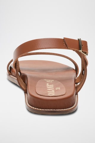 Sandalias de piel - Camel
