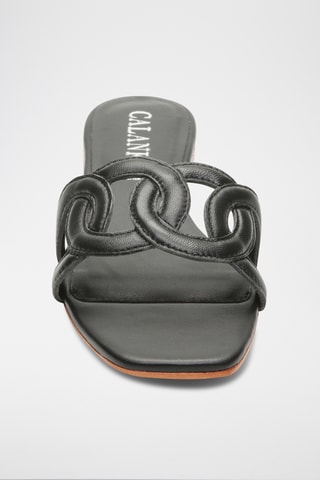 Sandalias de piel ovina napa - Negro