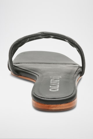Sandalias de piel ovina napa - Negro