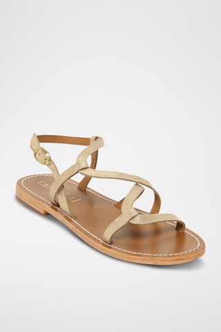 Sandalias de nobuk - Plateado