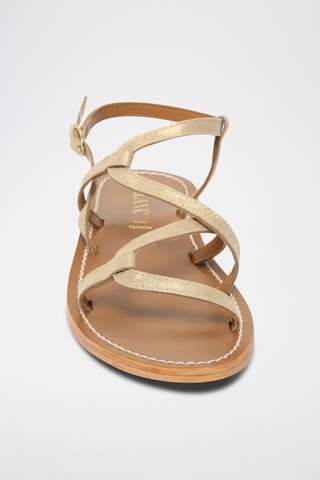Sandalias de nobuk - Plateado