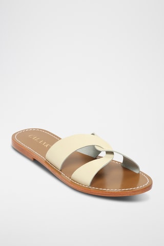 Sandalias de piel - Blanco