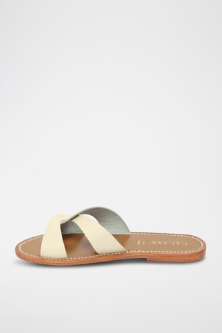 Sandalias de piel - Blanco