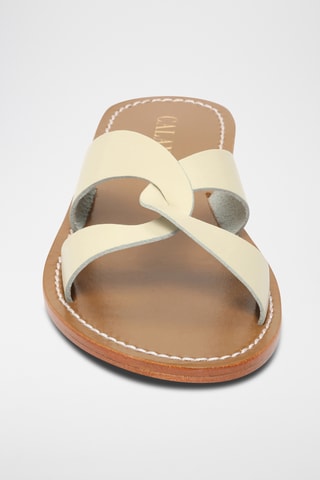 Sandalias de piel - Blanco