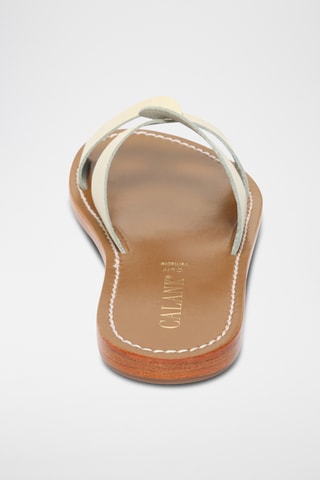 Sandalias de piel - Blanco