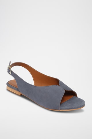 Sandalias de nobuk - Azul
