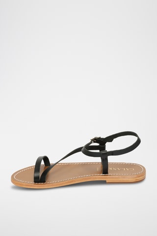 Sandalias de piel - Negro
