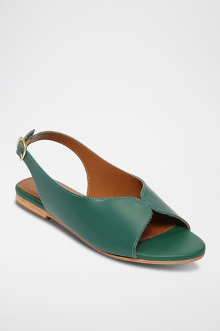 Sandalias de piel - Verde
