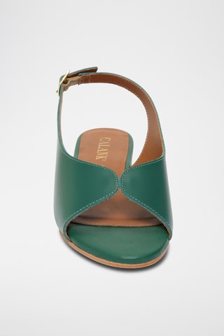 Sandalias de piel - Verde