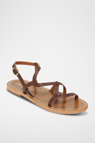 Sandalias de nobuk - Marrón