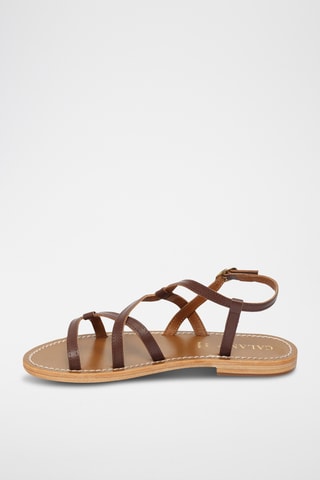 Sandalias de nobuk - Marrón