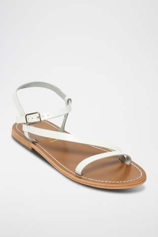 Sandalias de piel - Blanco
