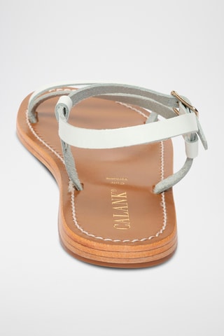 Sandalias de piel - Blanco