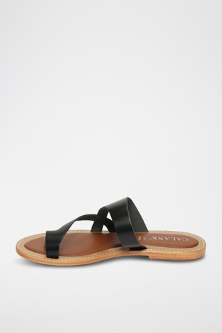 Sandalias de piel - Negro