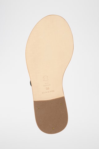 Sandalias de piel - Negro