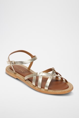 Sandalias de piel napa - Dorado