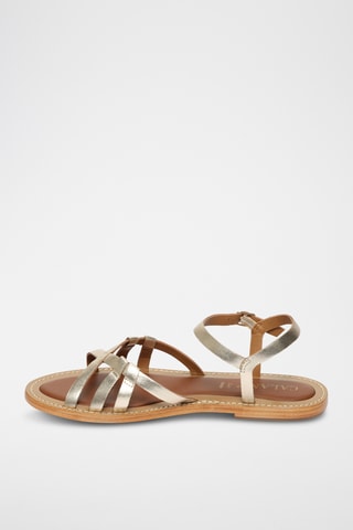 Sandalias de piel napa - Dorado