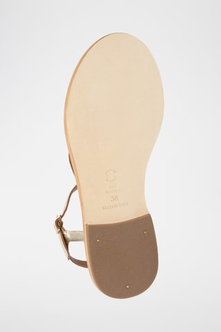 Sandalias de piel napa - Dorado
