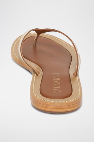 Sandalias de piel caprina - Dorado