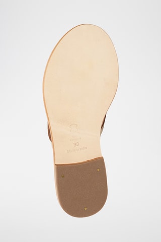 Sandalias de piel caprina - Dorado