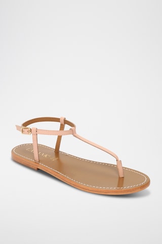 Sandalias de piel caprina - Rosa