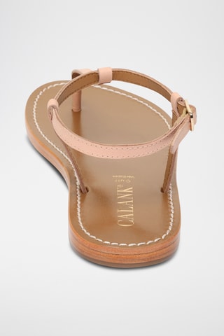 Sandalias de piel caprina - Rosa