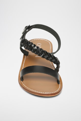 Sandalias de piel - Negro