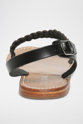 Sandalias de piel - Negro