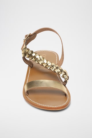 Sandalias de piel - Dorado