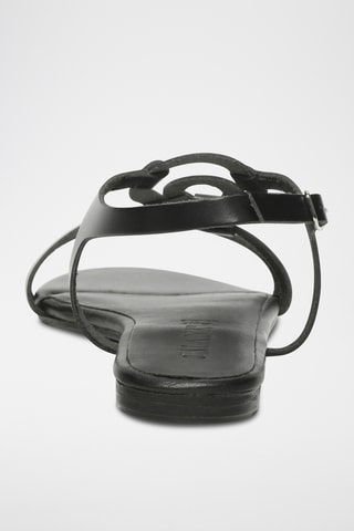 Sandalias de piel - Negro