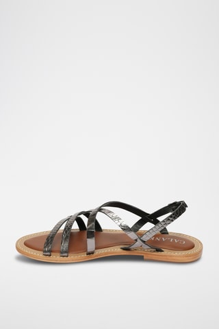 Sandalias de piel caprina - Negro