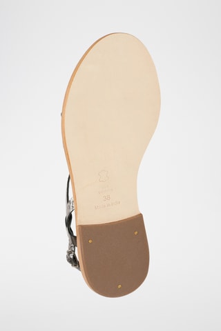 Sandalias de piel caprina - Negro
