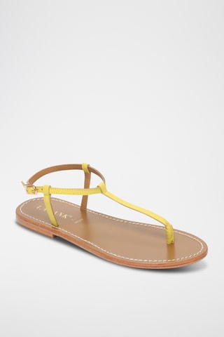 Sandalias de piel caprina - Amarillo