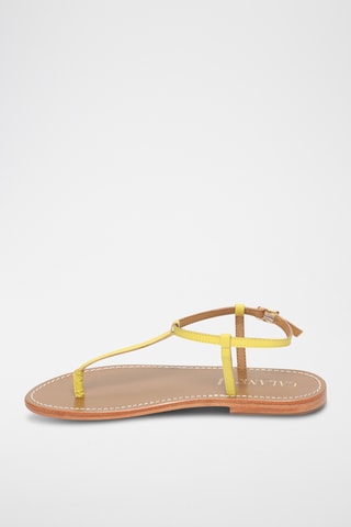 Sandalias de piel caprina - Amarillo