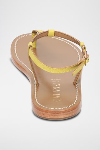 Sandalias de piel caprina - Amarillo
