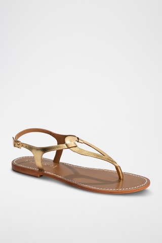 Sandalias de piel caprina - Dorado