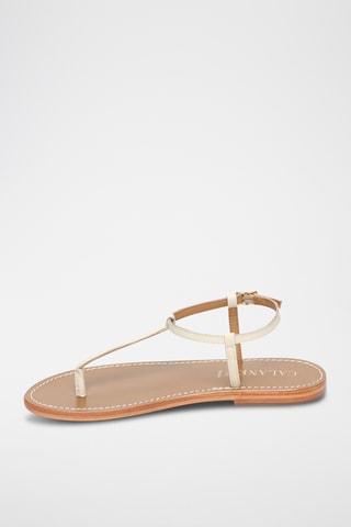 Sandalias de piel caprina - Blanco