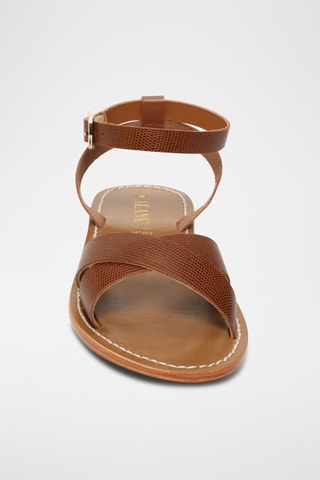 Sandalias de piel - Marrón