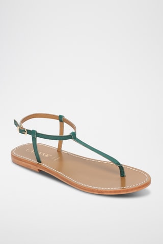 Sandalias de piel caprina - Verde