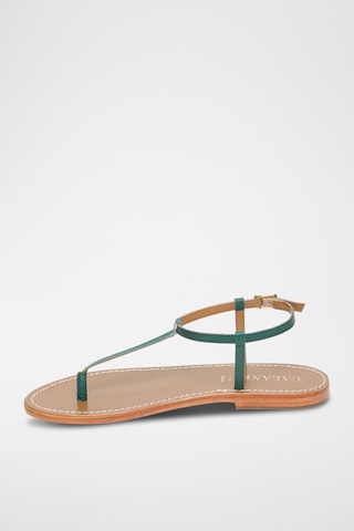 Sandalias de piel caprina - Verde