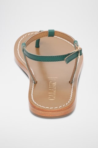 Sandalias de piel caprina - Verde