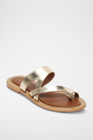 Sandalias de piel - Dorado